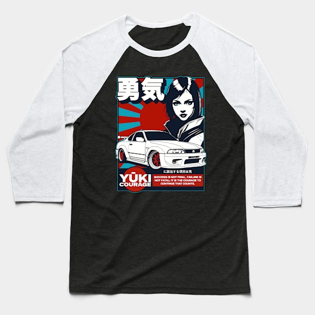 Skyline GTR Baseball T-Shirt by Garment Monkey Co.